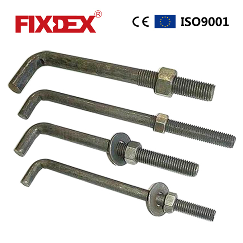 threaded l bolt,l shaped threaded bolts,l bolt threaded both ends