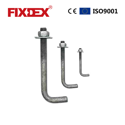 l type fundament bolt, l type fundament bolt dimensjoner, l type fundament bolt vekt diagram