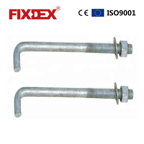 HDG L ki gen fòm Anchor Bolt, Cho plonje galvanize L ki gen fòm Anchor Bolt