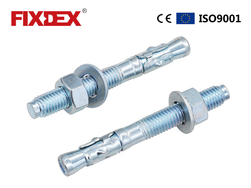 zinc plated carbon steel wedge anchor,zinc plated expansion anchor bolt