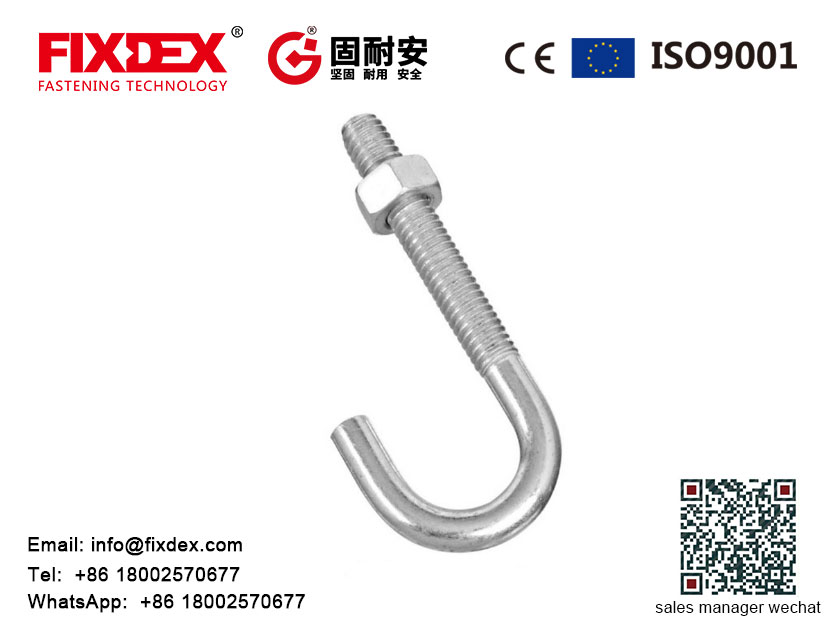 j hook with nut,j type anchor bolts,High quality j type anchor bolts