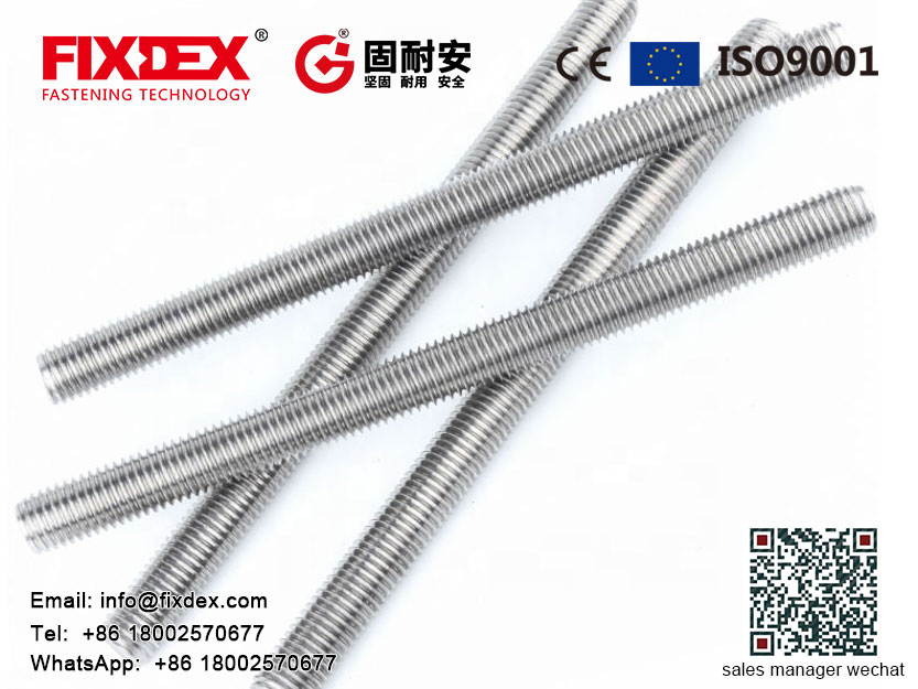 SS304 Thread Rod, Thread Rod DIN975,1000MM Stainless Steel Thread Rod
