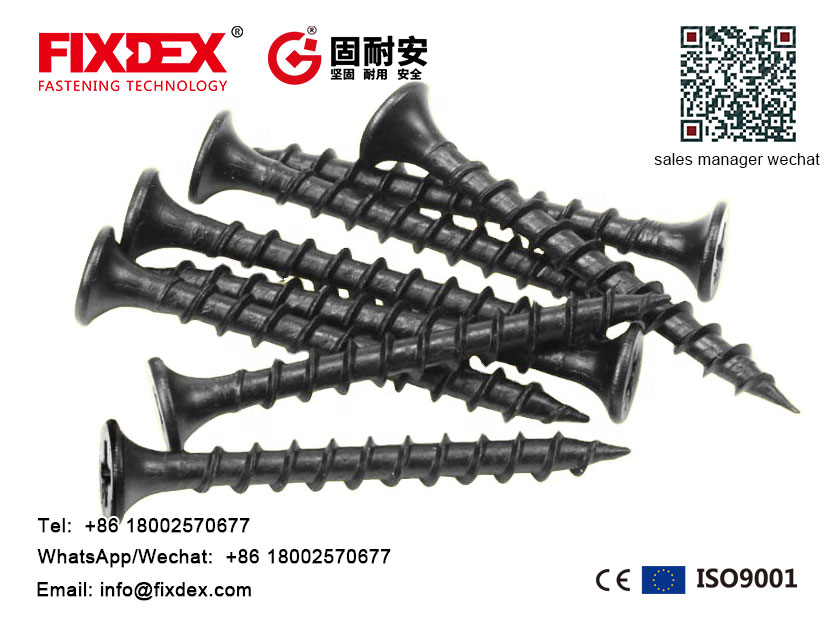 Self Tapping Chipboard Screw,Bugle head Self-Tapping Screw,black Phosphated Self Tapping Chipboard Screw