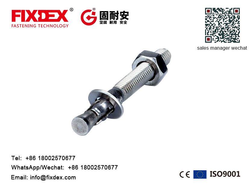 Wedge Anchor e nang le Washer le Nut, Stainless Steel Wedge Anchor