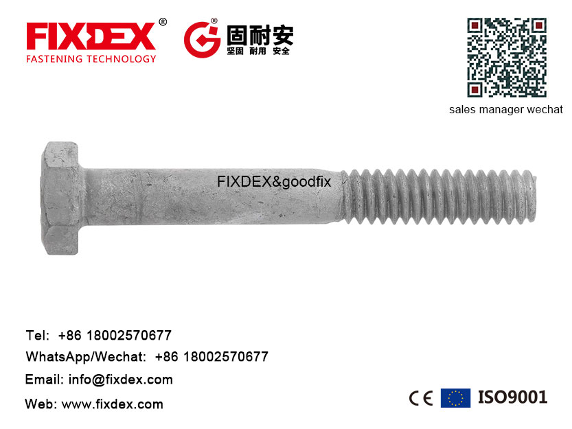 structural bolt and nut,Carbon steel hex head bolt,HDG structural hex head bolt