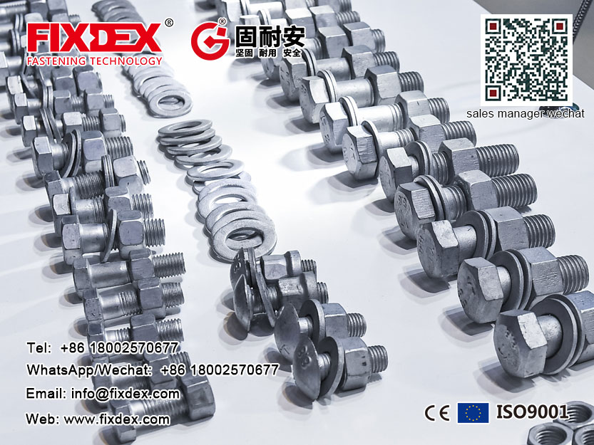 Hex Bolt iyo Nut, Galvanized Hex Bolt iyo Nut