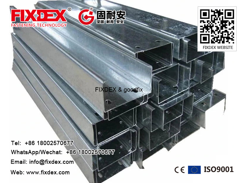 C shape steel,steel strut Slotted,C shape profile channel steel