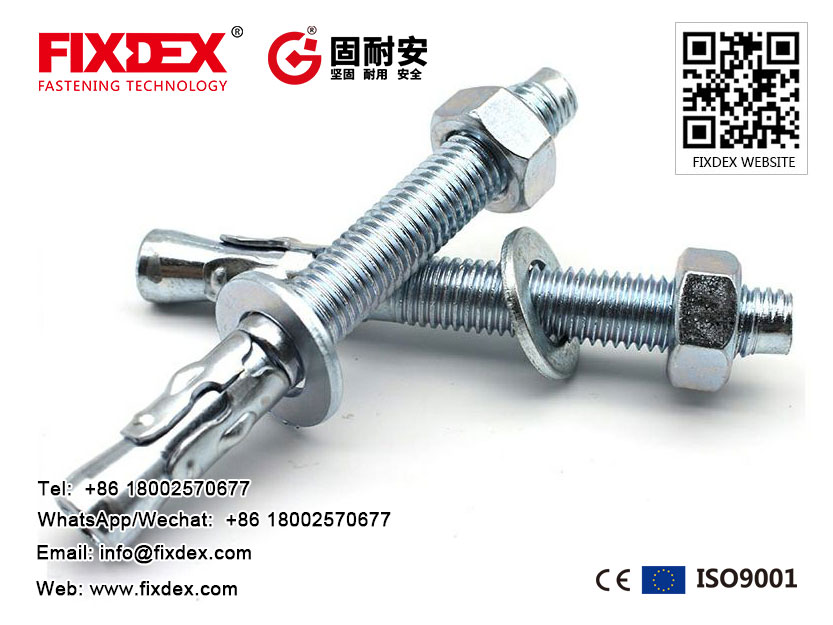 Wedge Anchor Bolt and Nuts, wedge anchor bolt, fastener factory wedge anchor