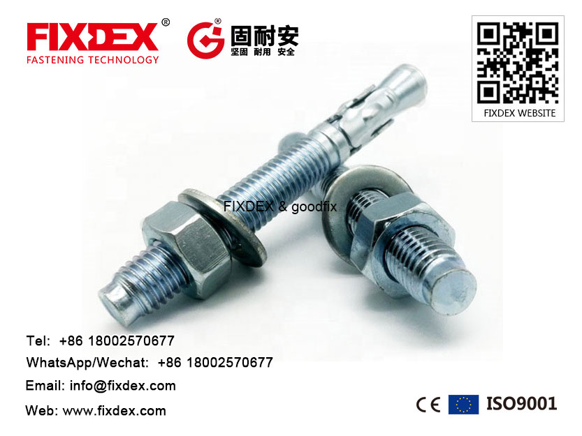 Wedge Anchor Expansion Bolts, Galvanized Wedge Anchor, Wedge Anchor fabrikant