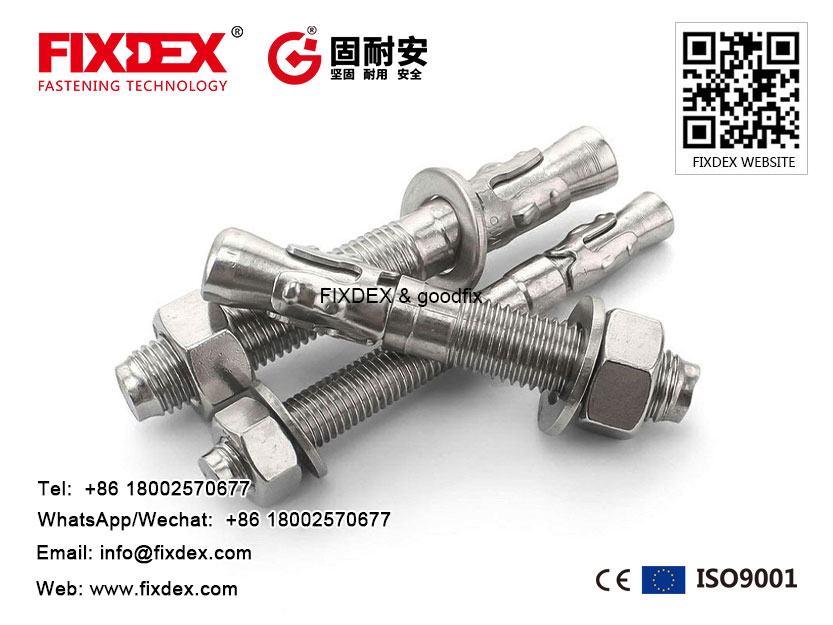 stainless steel wedge anchor bolt, wedge anchor bolt para sa pagtukod, M12 wedge anchor bolt, M16 wedge anchor bolt, wedge anchor bolt