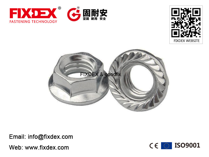 Porca de flange hexagonal, porca hexagonal com colar, porca sextavada com flange, flange hexagonal, porca de flange sextavada din6923