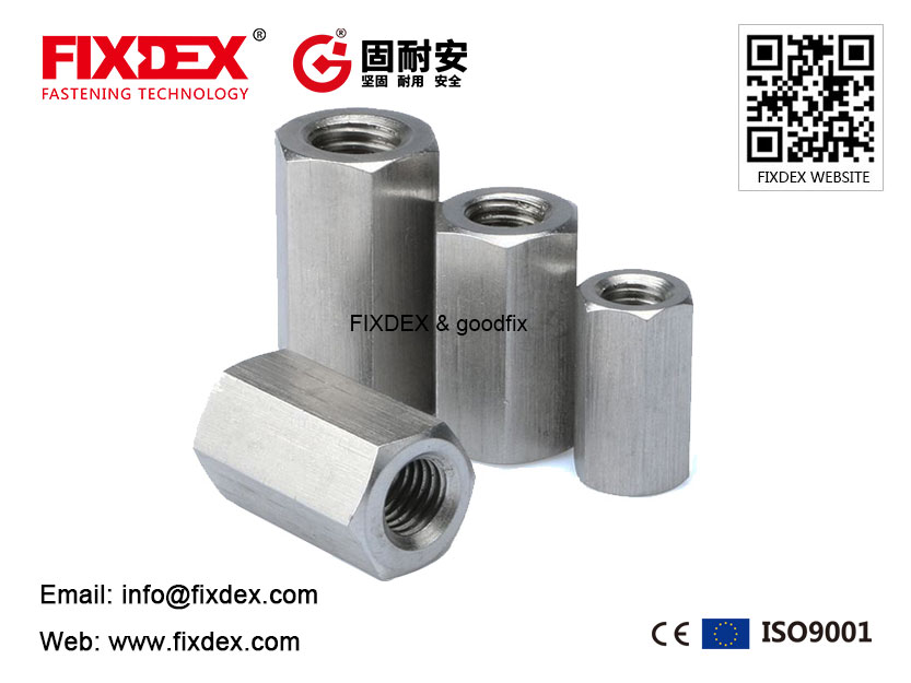 DIN6334, Coupling Nut, Hex Long Nut, Nyambungkeun Nut